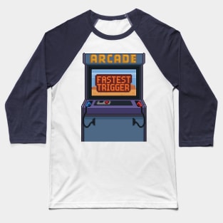 Pixelart Arcade Fastest trigger V2 Baseball T-Shirt